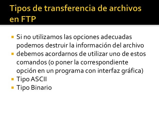 Opción binaria en ftp