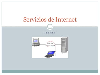 Servicios de Internet

        TELNET
 