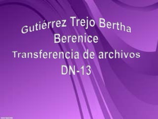 Gutiérrez Trejo Bertha BereniceTransferencia de archivos DN-13 