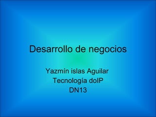Desarrollo de negocios Yazmín islas Aguilar  Tecnología doIP DN13 