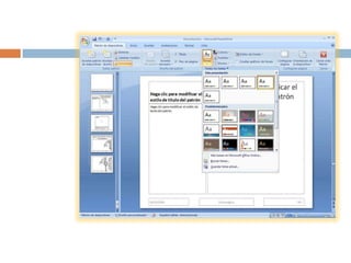 vista  patrón de diapositivas 