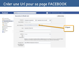 Créer une Url pour sa page FACEBOOK
 