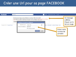 Créer une Url pour sa page FACEBOOK
 