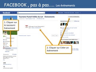 FACEBOOK , pas à pas…. Les évènements
 