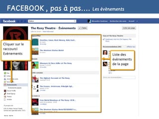 FACEBOOK , pas à pas…. Les évènements
 