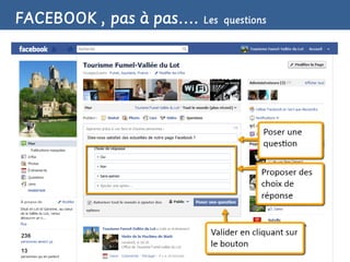 FACEBOOK , pas à pas…. Les   questions
 