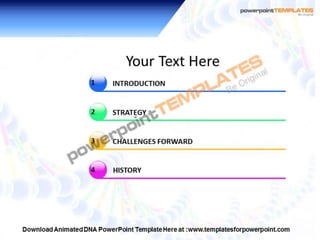 Animated DNA PowerPoint Templates and Backgrounds