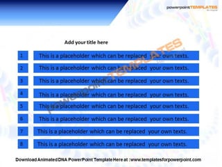 Animated DNA PowerPoint Templates and Backgrounds