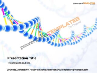 Animated DNA PowerPoint Templates and Backgrounds