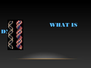 WHAT IS
DNA?
 