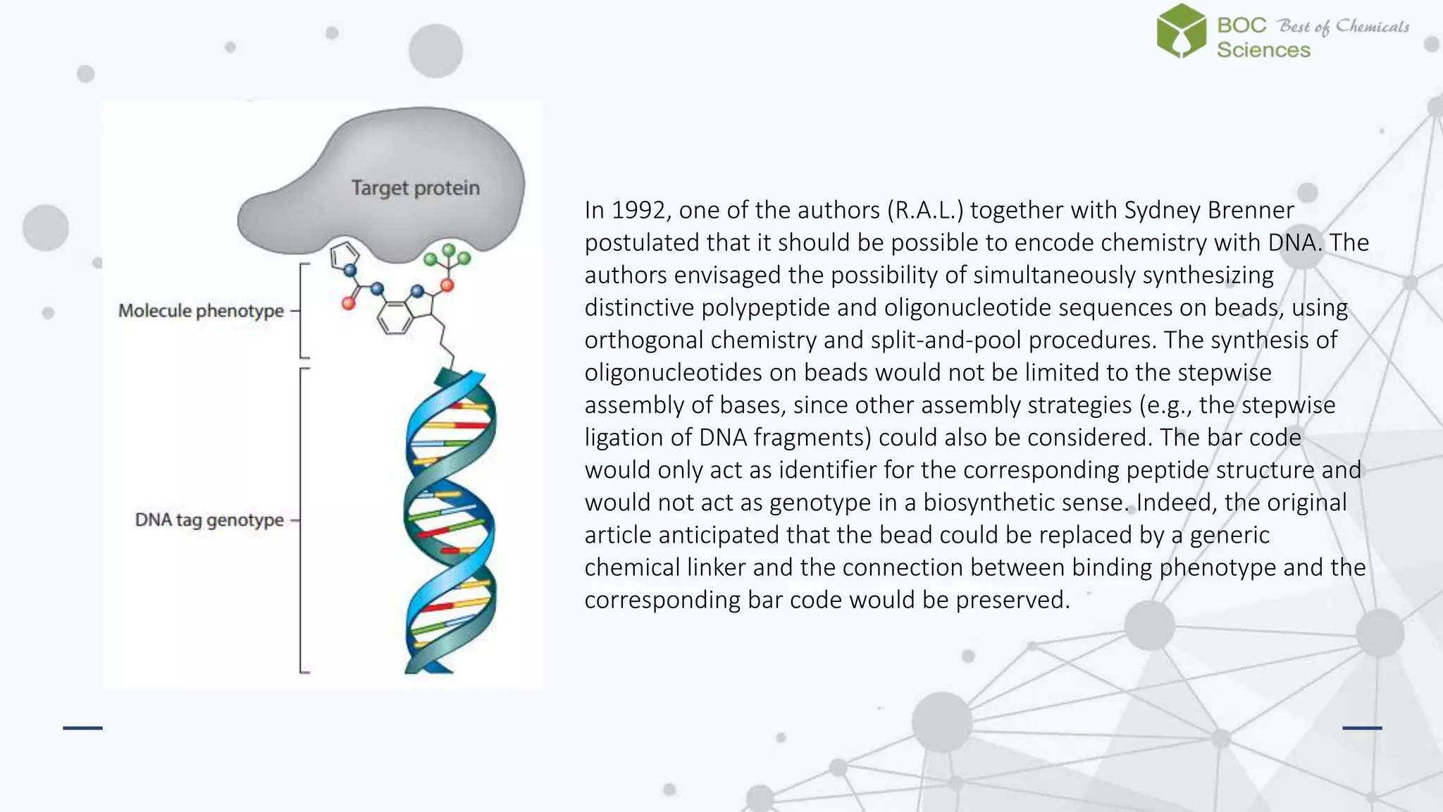 Dna encoded library technology-boc sciences | PPTX | Genetics | Science