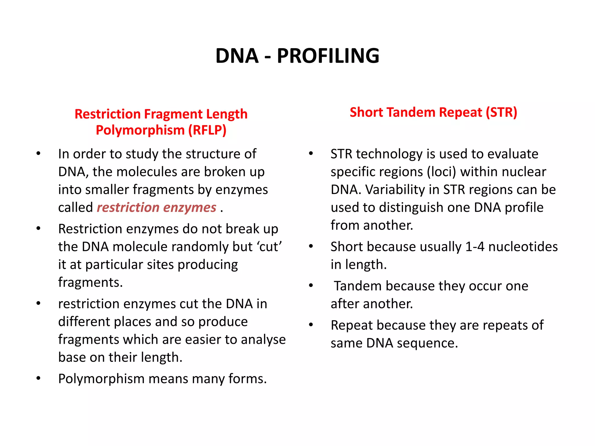 DNA FORENSIC ANALYSIS | PPTX