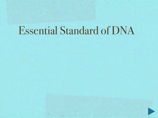 Essential Standard of DNA
 