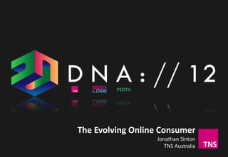 PERTH




The Evolving Online Consumer
                  Jonathan Sinton
                     TNS Australia
 