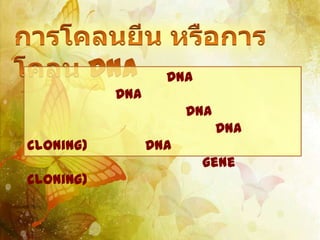 DNA
           DNA
                       DNA
                             DNA
cloning)         DNA
                         gene
cloning)
 