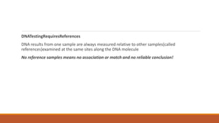 understanding Dna as an evidence | PPTX
