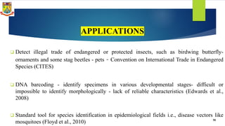DNA barcoding techniques in insect diagnosis ppt | PDF