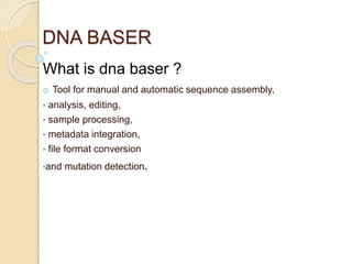 Baseer Lab Dna baser | PPTX