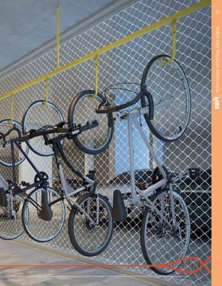 Perspectiva artística do bicicletário. Imagem meramente ilustrativa. Os itens de mobília, decoração e acabamento serão entregues conforme memorial descritivo. A locação de elementos estruturais pode variar de acordo com exigências técnicas.
25PERSPECTIVASARTÍSTICASÁREACOMUM
 