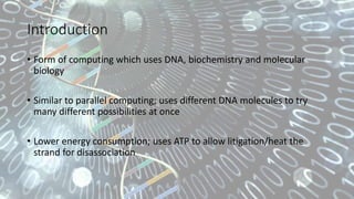 DNA computers | PPTX