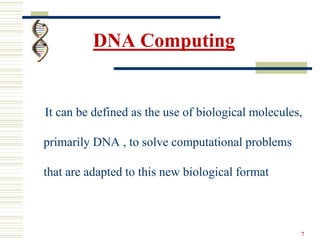 Dna computing | PPTX