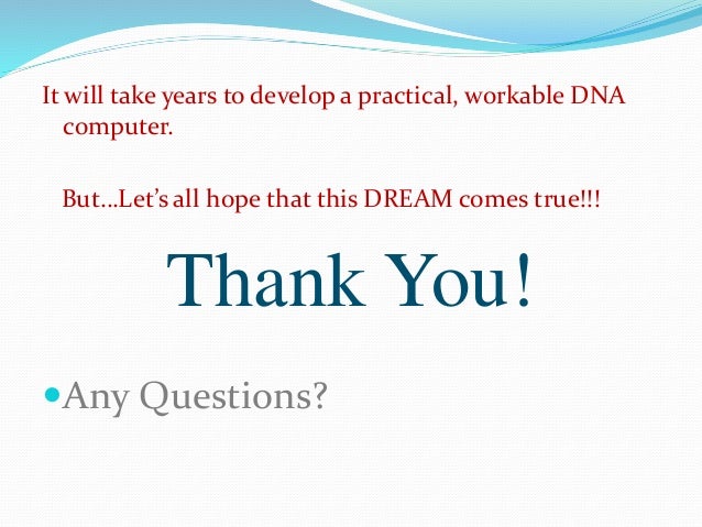 Dna computing thesis