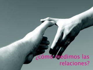 Analisis dinámico de redes sociales en diferentes eventos
E. del Val y M. Rebollo

¿cómo medimos las
relaciones?
3

 