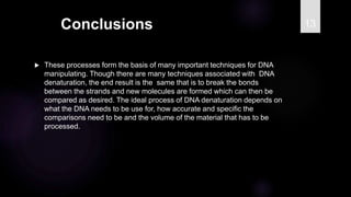 Dna denaturation and renaturation | PPT