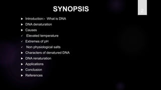 Dna denaturation and renaturation | PPT