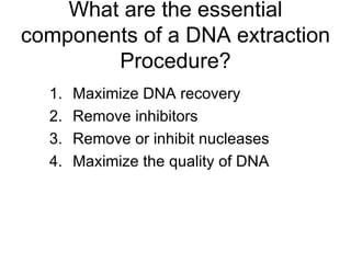 Dna extraction | PPT