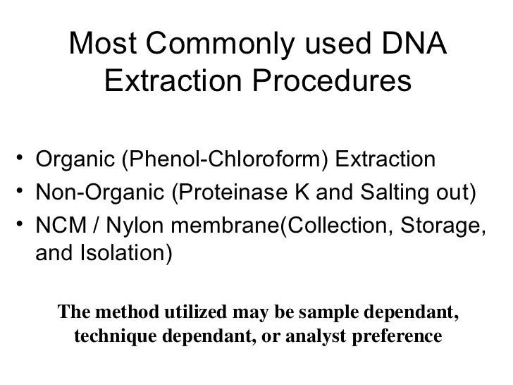 Dna extraction