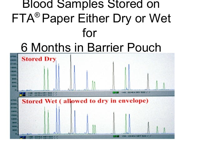 Dna storage long term paper fta