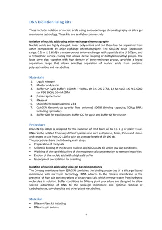 Comprehensive Comparison of Plant DNA Extraction Methodologies and ...