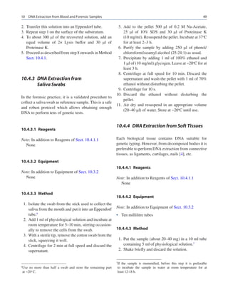 Dna extraction from blood and forensic samples | PDF