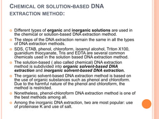 Dna extraction method | PPTX