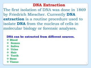 DNA Extraction Methods | PDF