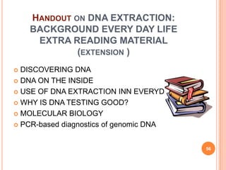 DNA extraction presentation | PPTX