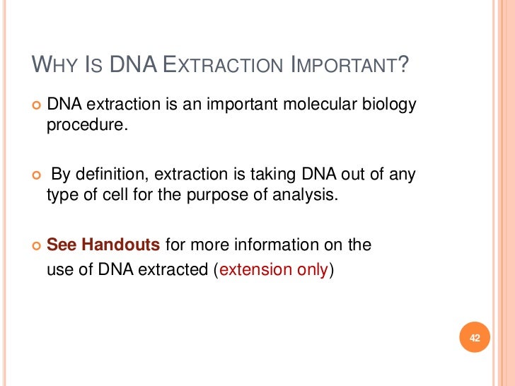 DNA extraction presentation