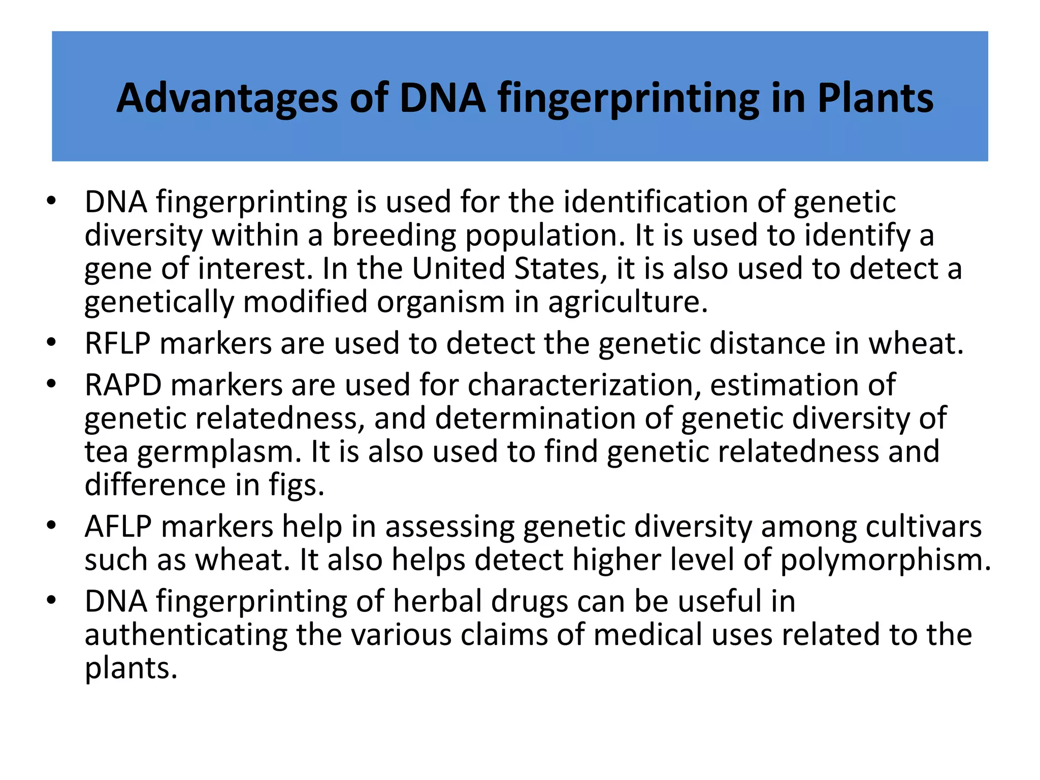 DNA Fingerprinting & its techniques by Shiv Kalia (M.Pharma in ...
