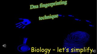 Biology – let’s simplify
 
