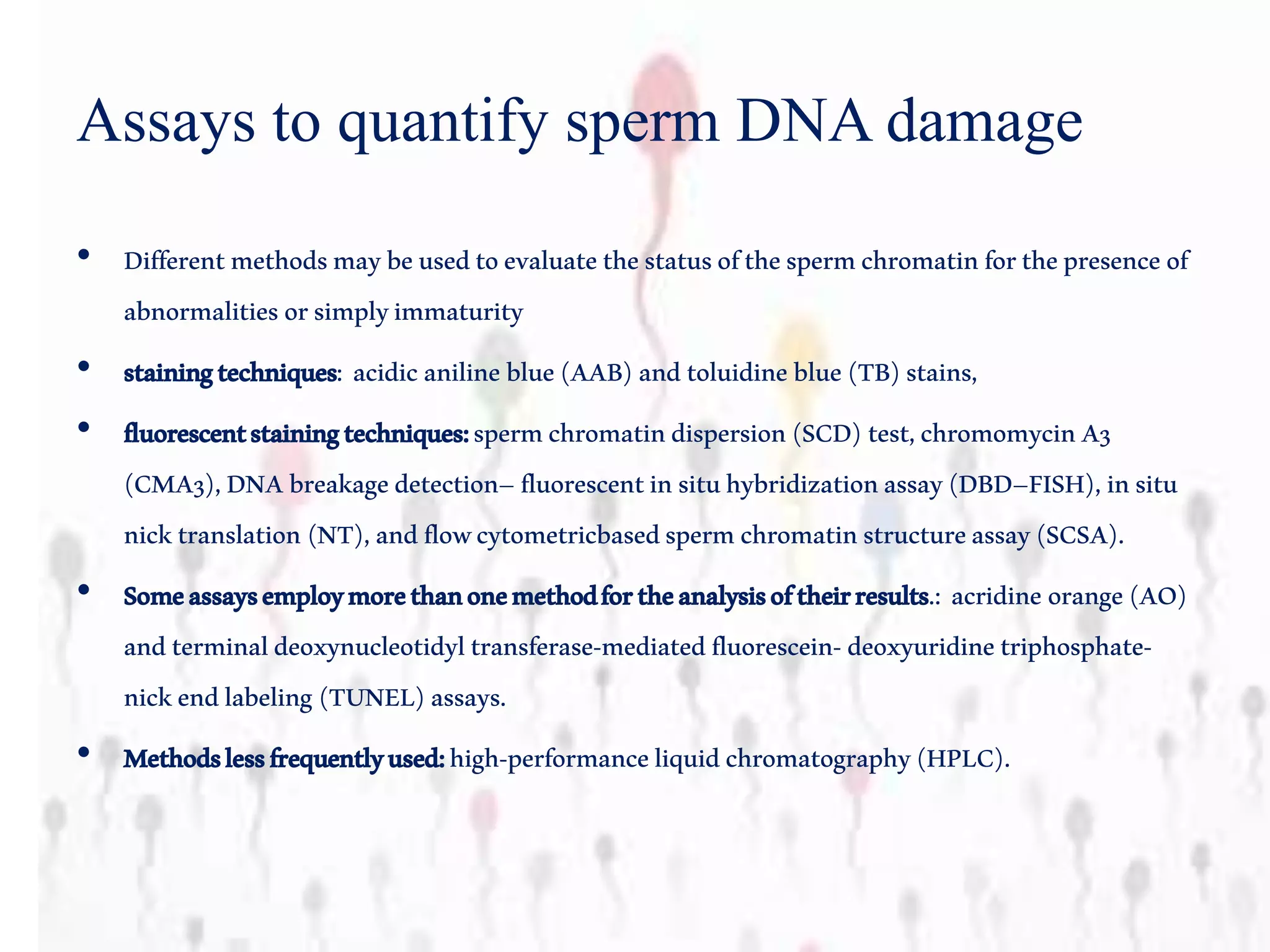 Sperm DNA fragmentation | PPTX