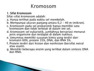Dna, gen, dan kromosom | PDF