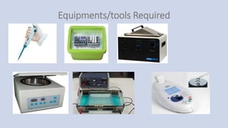 Equipments/tools Required
 