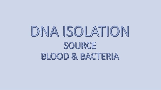 genomic dna isolation from blood