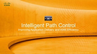 Intelligent Path Control
Improving Application Delivery and WAN Efficiency
 