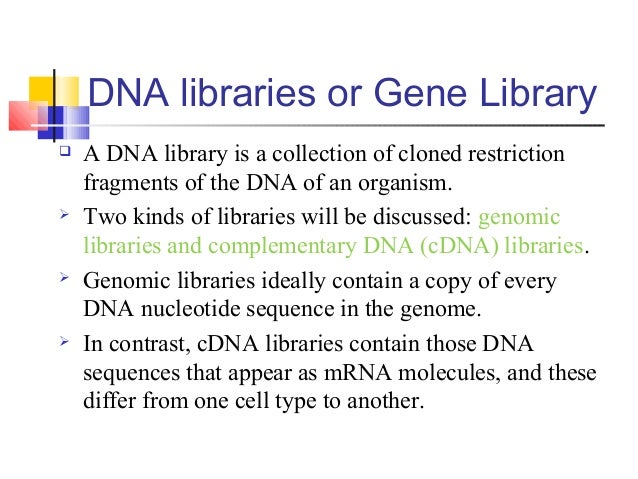 dna library dna library
