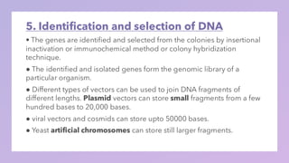 DNA library . ppt construction and application