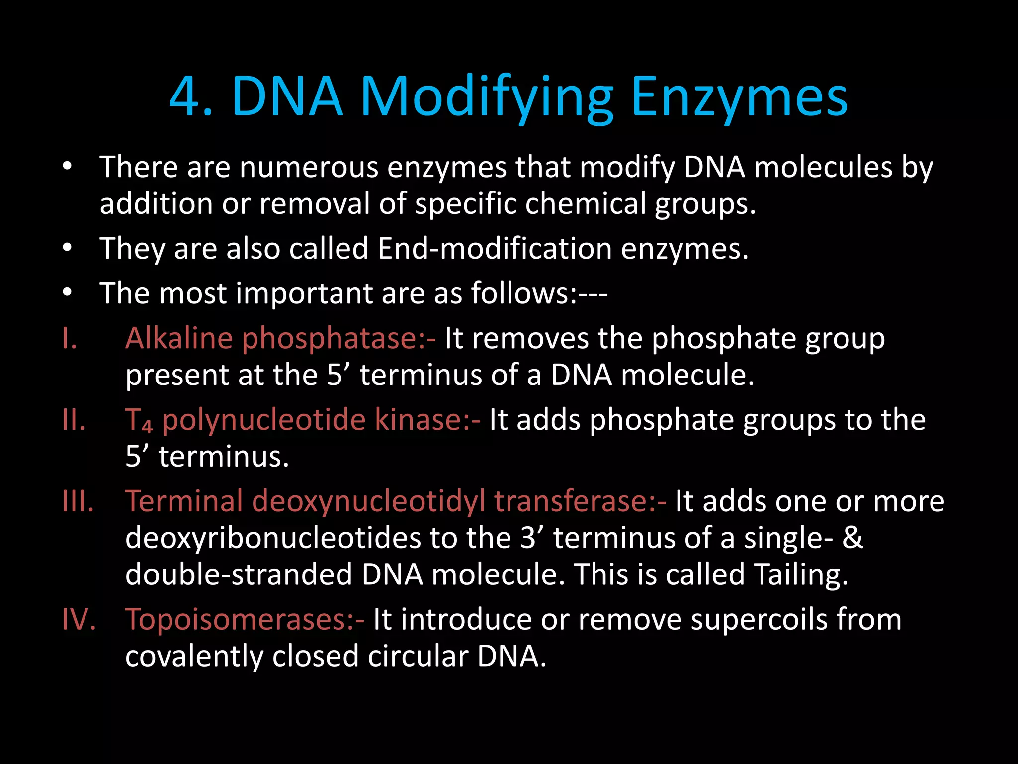 Dna manipulative enzymes | PPTX