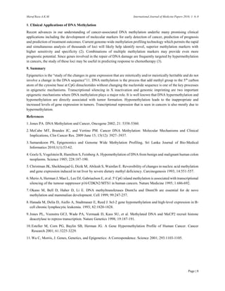 Dna methylation | PDF
