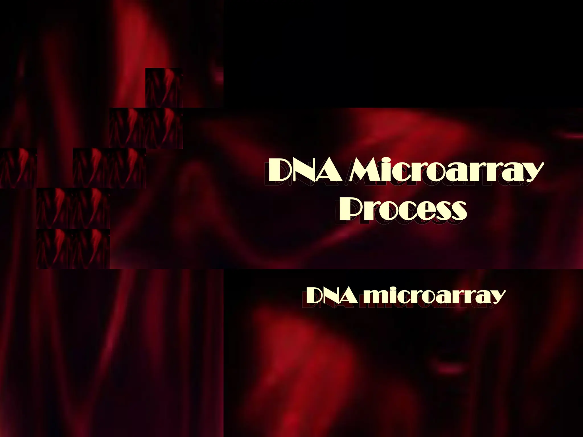 DNA Microarray
Process
DNA microarray
 